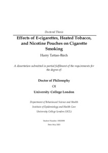 Effects of E cigarettes Heated Tobacco and Nicotine Pouches on